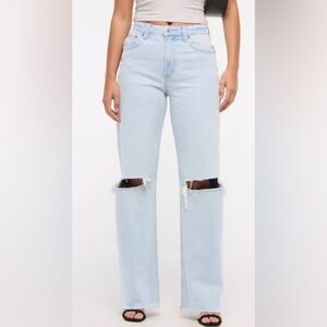 Abercrombie & Fitch The 90’s Relaxed Jean High Rise Straight Leg